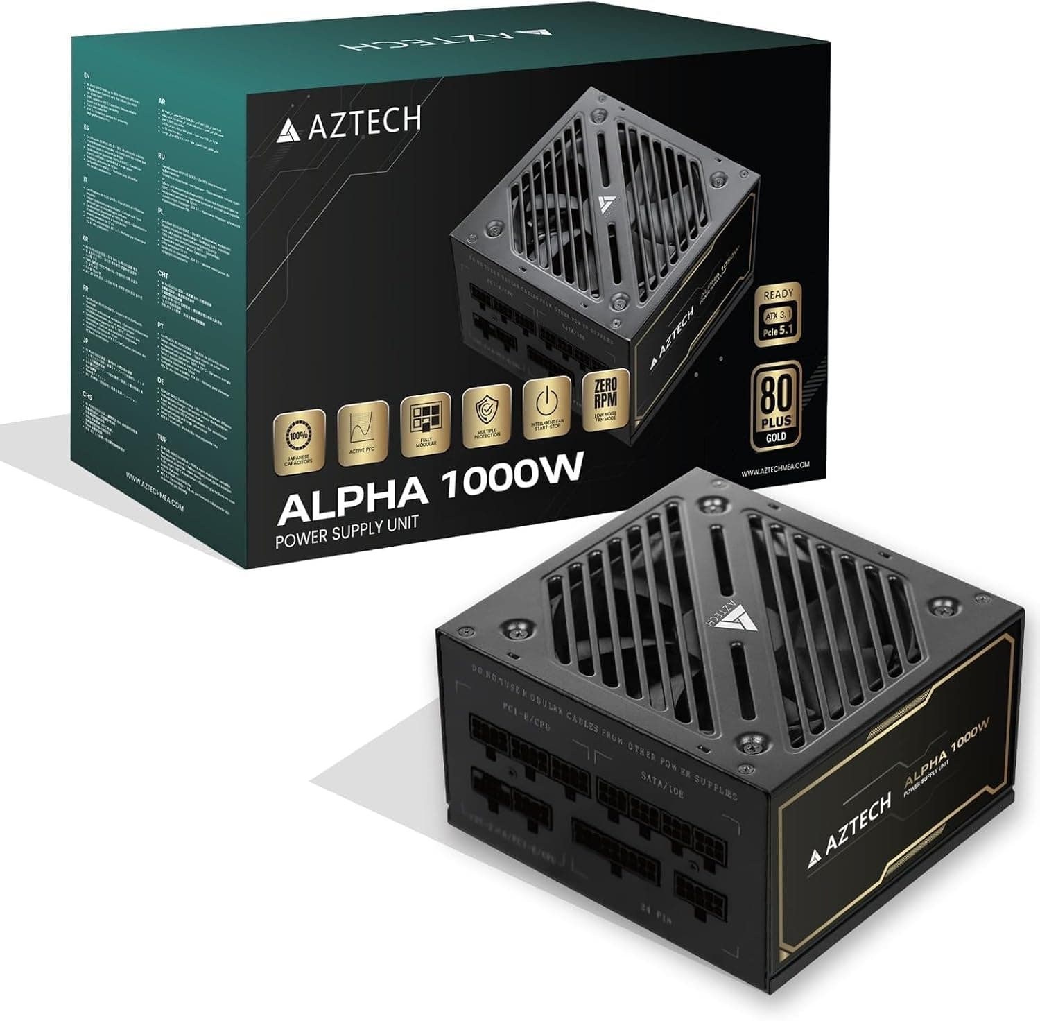 Power Supply Aztech Alpha 1000W Gold