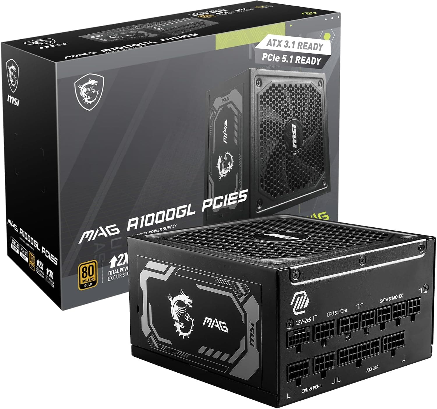 Power Supply MSI MAG A1000GL PCIe5 1000W