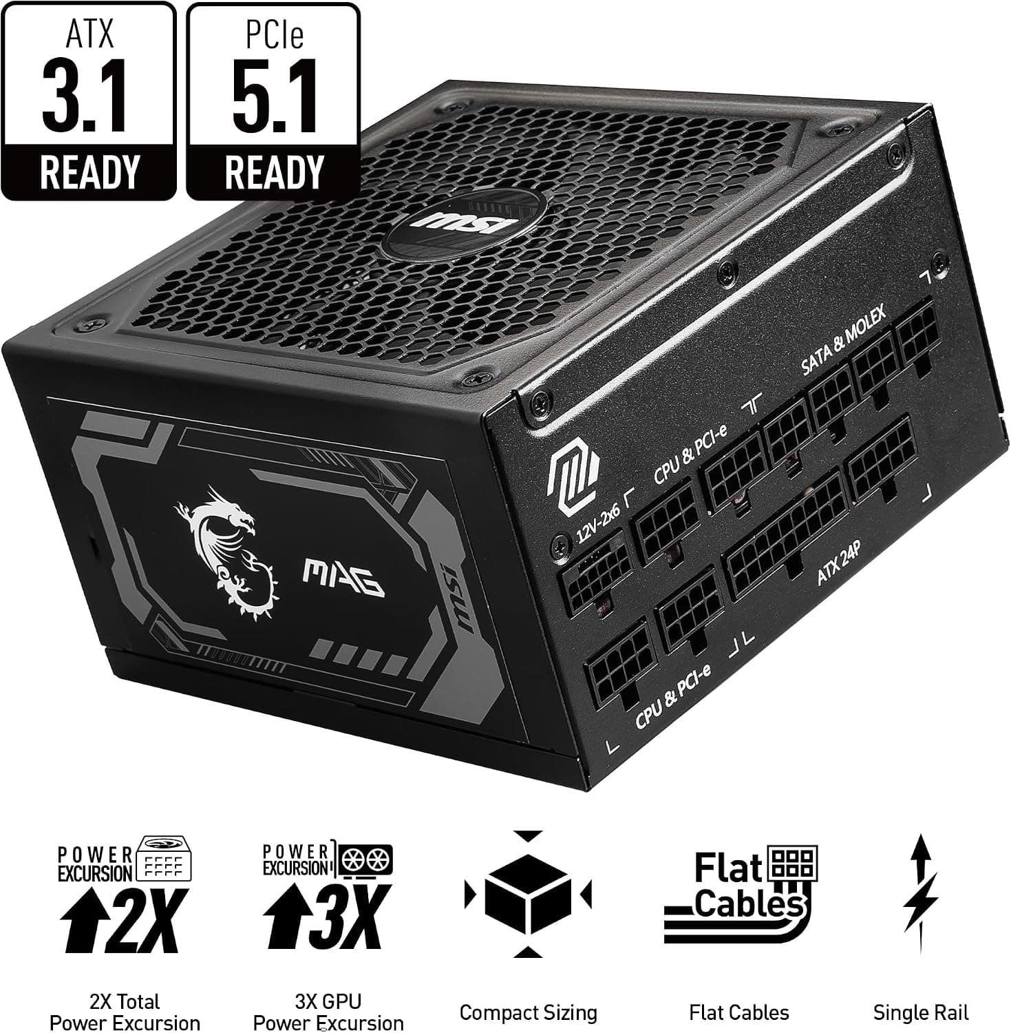 Power Supply MSI MAG A1000GL PCIe5 1000W