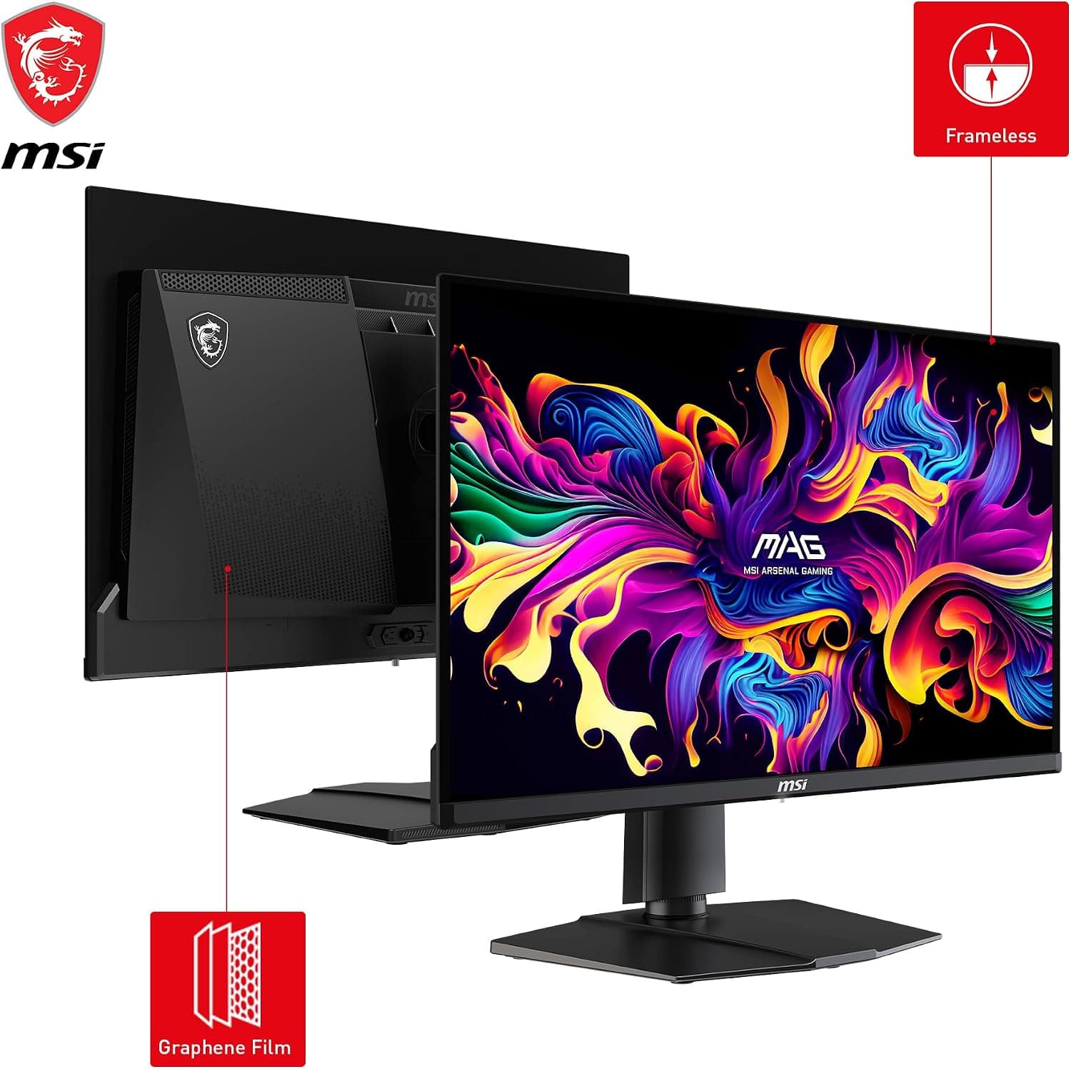 LED 27" MSI MAG 271QPX QD-OLED 360HZ 0.03MS FLAT 2560X1440 WQHD