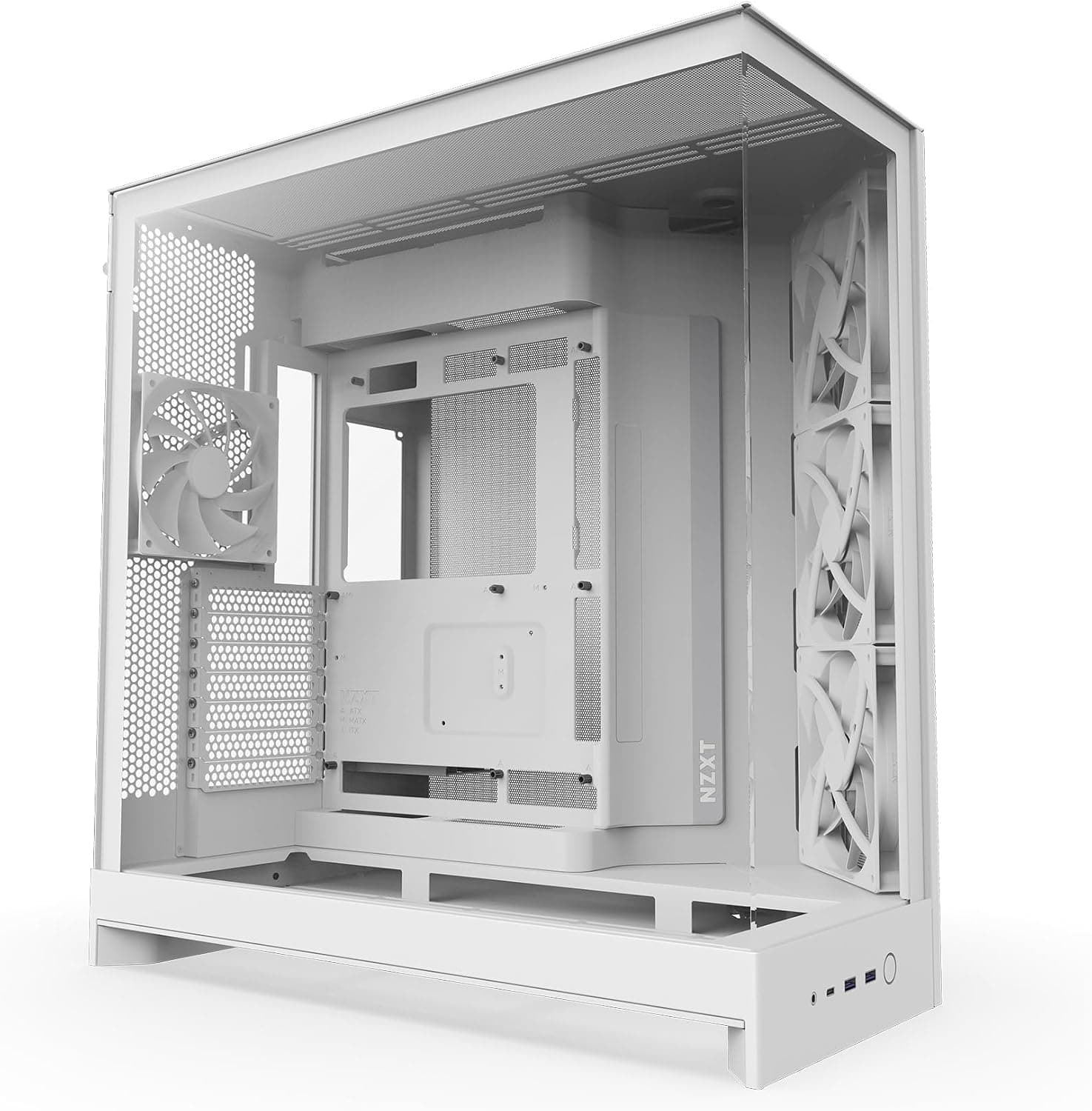 NZXT H9 FLOW RGB WHITE MID