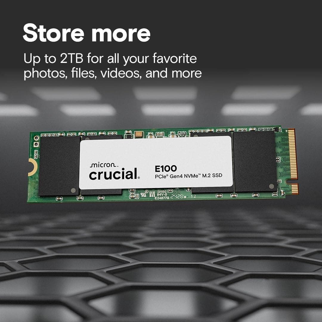 Crucial E100 1TB NVMe SSD