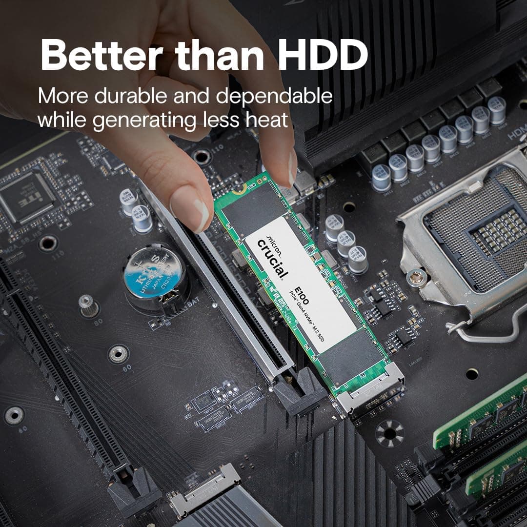 Crucial E100 1TB NVMe SSD