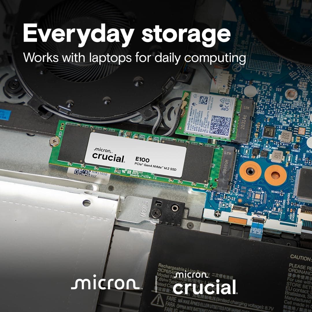Crucial E100 1TB NVMe SSD
