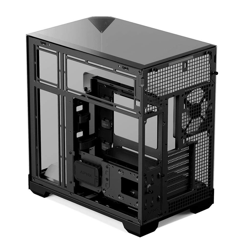 APNX V2 BK-V1/V2 3GLASS BLACK FP3-140 ARGB PMW 4FAN VI102143-11