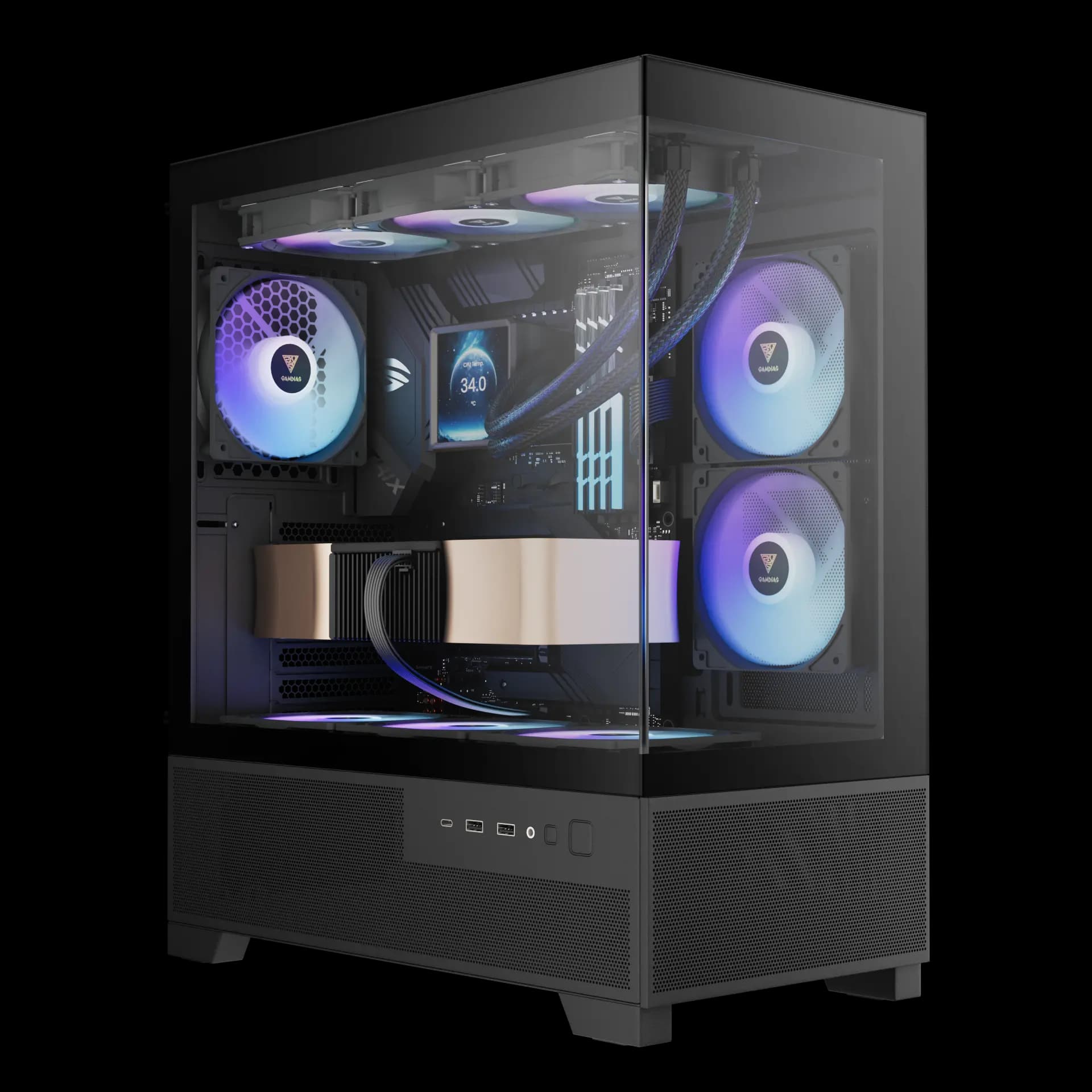GAMDIAS AURA GC12 MID TOWER GAMING