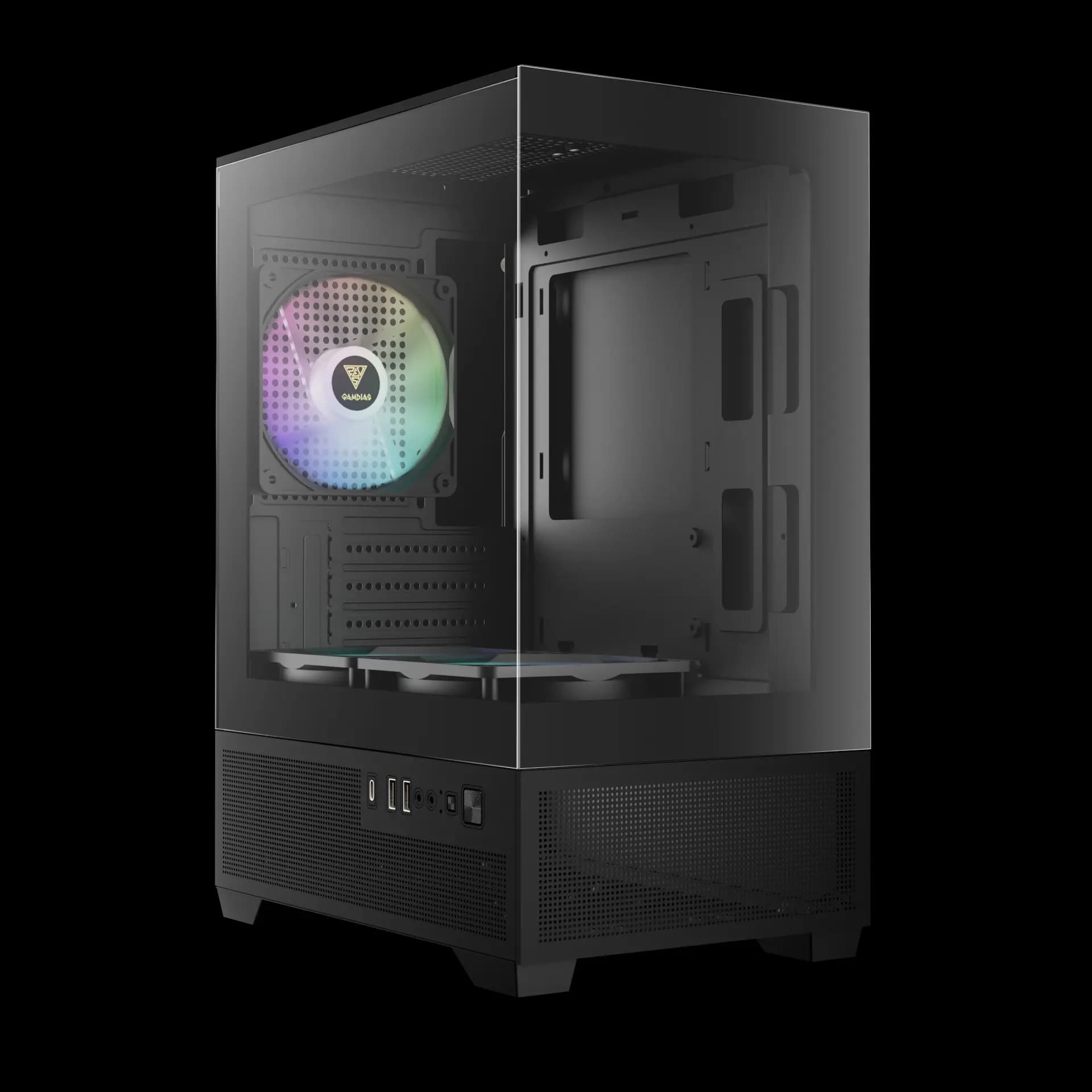 GAMDIAS AURA GC9M ELITE ARGB BLACK MID TOWER