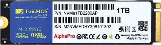 TwinMOS 1TB M.2 NVMe SSD