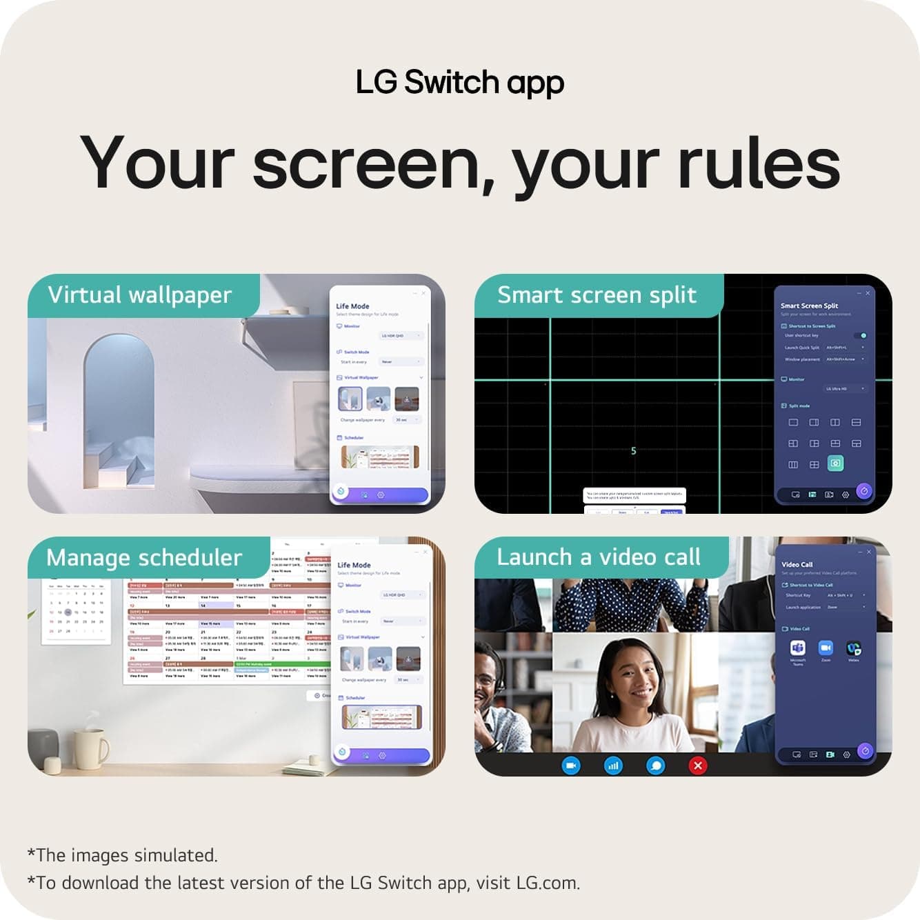 LG 22U401A-B 22" FHD 100Hz Monitor
