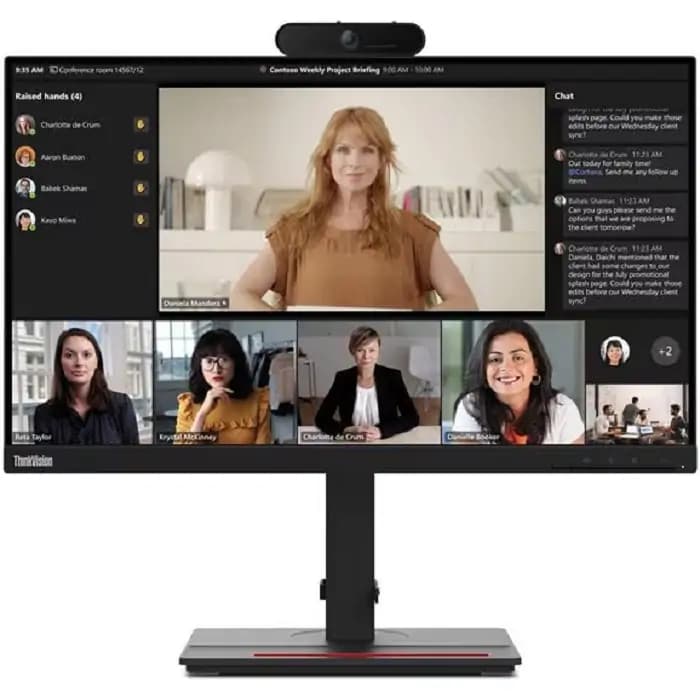 LED 24" LENOVO T24M FHD IPS,HDMI,DP,TYPE-C,ETHERNET,HIGHT ADJUSTABLE STAND