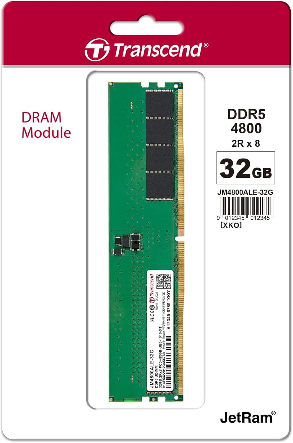 Transcend 32GB DDR5 4800MHz RAM