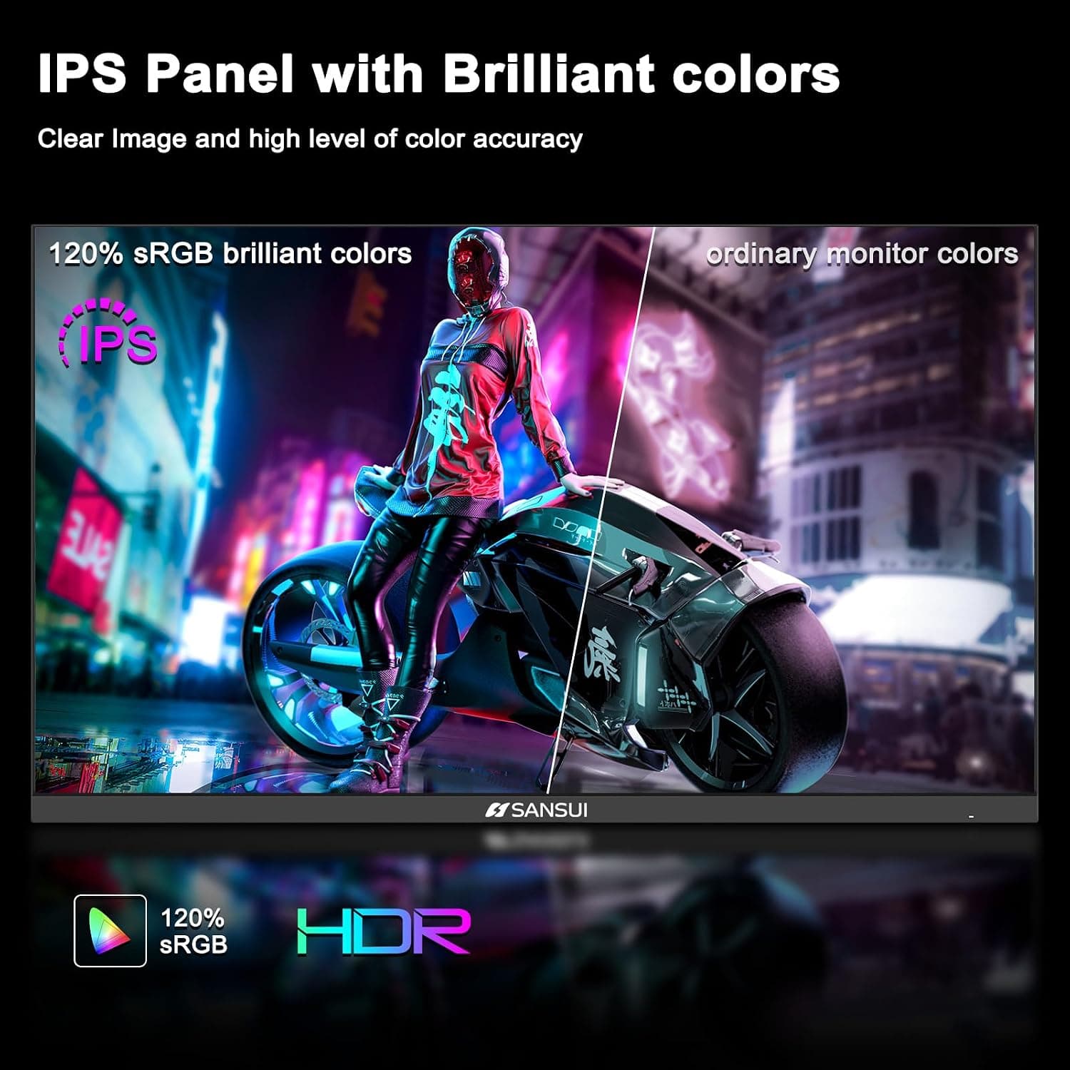 LED 27" SANSUI ES-G27F2Q FLAT QHD 180HZ 1MS