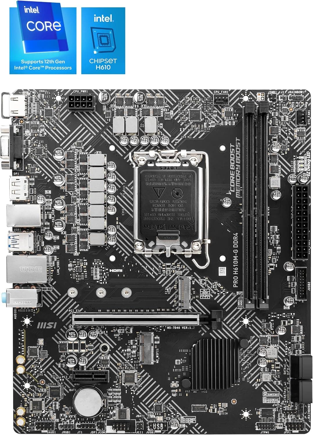 MB MSI Pro H610M-G DDR4 911-7D46-90